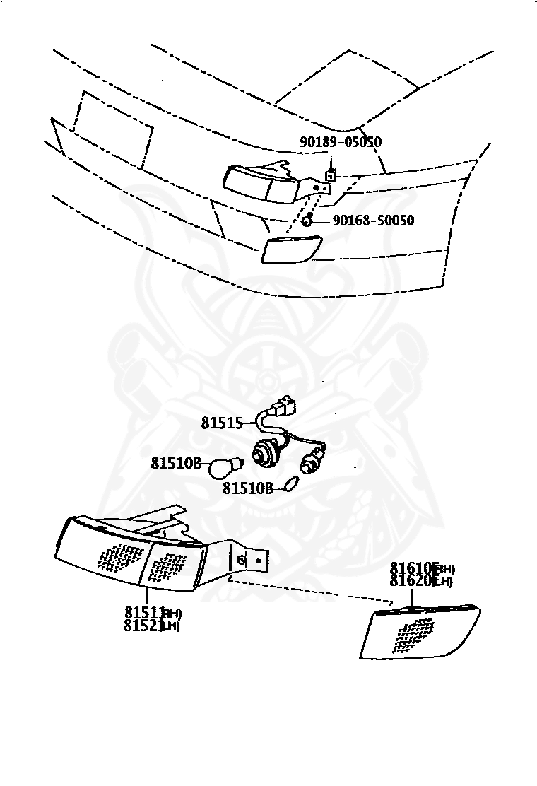 81521-17090 - Toyota - Lens, Front Turn Signal Lamp, Lh - Nengun 